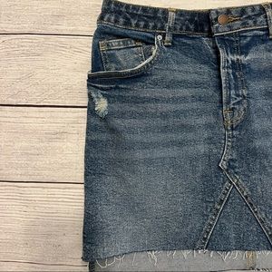Permanent Jean Skirt